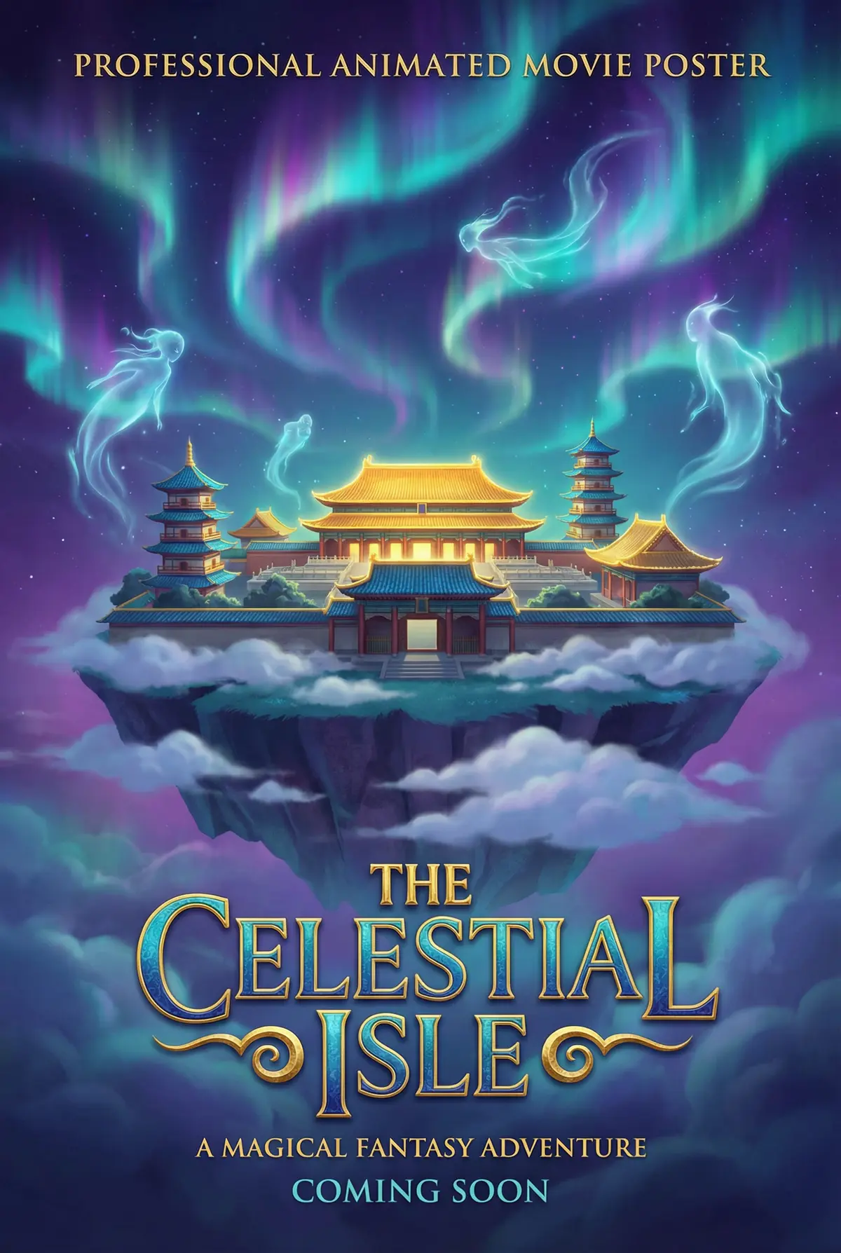 桥本香菜 出品动画奇幻片《灵境传说》电影海报